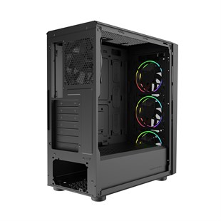 COOLERMASTER 650W 80+ BRONZE CMP510 TG CP510-KGNN65-S01 4-ARGB Fanlı Gaming Mid-Tower PC Kasası