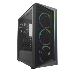 COOLERMASTER 650W 80+ BRONZE CMP510 TG CP510-KGNN65-S01 4-ARGB Fanlı Gaming Mid-Tower PC Kasası