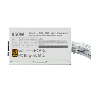 COOLERMASTER 850W 80+ GOLD MWE V3 MPE-8506-ACAG-GEU PCIE 5.0 Tam Modüler Power Supply Beyaz