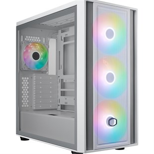 COOLERMASTER MasterBox 600 TG MB600-WGNN-S00 3-14CM ARGB Fanlı Gaming EATX PC Kasası Beyaz