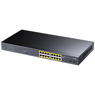 CUDY 16port PoE 200w 2-SFP Gigabit Yönetilemez Switch GS1020PS2