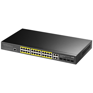 CUDY 24port PoE 400w 4-SFP 4-Uplink Gigabit Yönetilebilir Switch GS2028PS4-400W