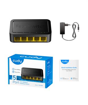 CUDY 5-Port 10/100 Mbps Desktop Switch