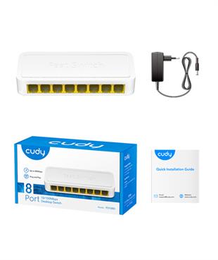 CUDY 8-Port 10/100 Mbps Desktop Switch