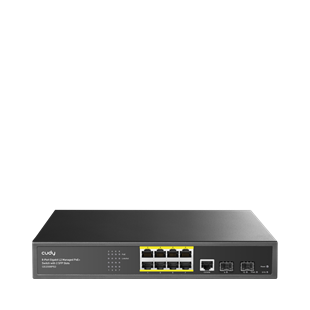 CUDY 8port PoE 130w 2-SFP Gigabit Yönetilebilir Switch / GS2008PS2