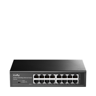 CUDY FS1016 16 Port Mbit Desktop/Rackmount Yönetilemez Metal Kasa Switch