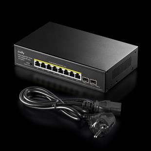 CUDY GS1008PS2 8 port Gbit 8 Port PoE+ 120W 2xSFP Uplink Desktop Yönetilemez Metal Kasa Switch