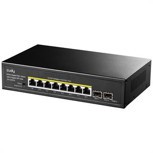 CUDY GS1008PS2 8 port Gbit 8 Port PoE+ 120W 2xSFP Uplink Desktop Yönetilemez Metal Kasa Switch