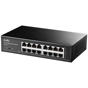 CUDY GS1016 16 Port Gbit Rackmount Yönetilemez Metal Kasa Switch