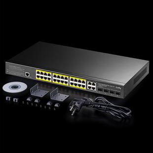 CUDY GS2028PS4-300W 28 Port Gbit 24 Port PoE+ 300W 4xCombo Uplink Yönetilebilir (L2) Switch