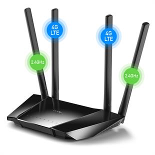 CUDY LT400_EU 4 Port 10/100Mbps 300mbps 4 Anten Masaüstü