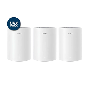 CUDY M1800-3 WIFI6 AX1800 Gigabit Mesh Touter 3lü Set