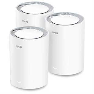 CUDY M1800-3 WIFI6 AX1800 Gigabit Mesh Touter 3lü Set