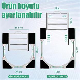Çamaşır Makinesi ve Kurutucu İstifleme Seti Askılıklı