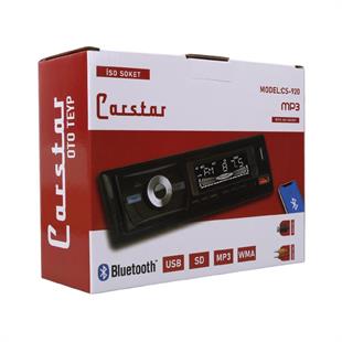 Carstar CS-920 Çift USB/SD/FM/AUX/Bluetooth Kumandalı Oto Teyp 4X60 Watt
