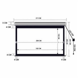 Codegen(EX-18)180X180 Motorlu kumandalı perde