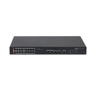 DAHUA 16port 240w FULL PoE PFS4218-16ET-240-V2 GIGABIT 2X SFP Yönetilebilir Switch