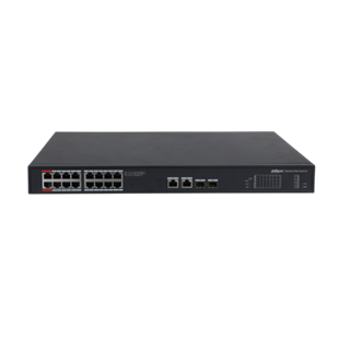 DAHUA 16port PoE 240w 2-SFP 2-Uplink Gigabit Yöneilemez Switch PFS3220-16GT-240-V2