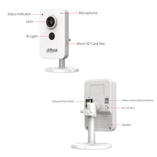 DAHUA 4MP Küp 2.8mm  Wıfı Kablosuz IP Kamera DH-IPC-K1430K-STW