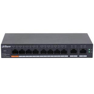 DAHUA CS4010-8ET-60 8 PORT 10/100 8 PORT + 2 UPLINK POE 60W YONETILEBILIR SWITCH