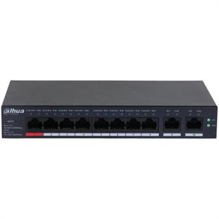 DAHUA CS4010-8GT-110 8 PORT GIGABIT + 2 PORT GIGABIT RJ45 UPLINK CLOUD YÖNETİLEBİLİR 110W POE METAL KASA SWITCH