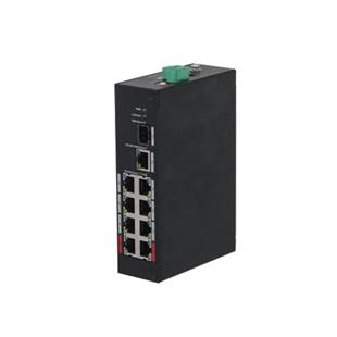 DAHUA PFS3110-8ET-96-V2 8 PORT 10/100 1GE UPLINK 1xSFP 96W POE ENDUSTRIYEL SWITCH