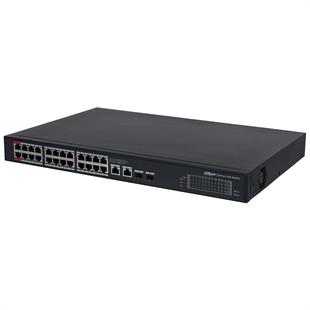 DAHUA PFS3228-24GT-360-V2 24 PORT 10/100/1000 2 PORT UPLINK +2 SFP 360 WATT YONETILEMEZ POE SWITCH