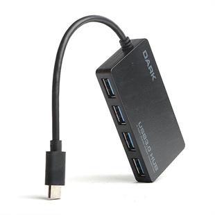 DARK Connect Master DK-AC-USB31X4 4port USB3.1-TYPE-C Siyah USB Çoklayıcı Hub