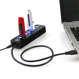DARK DK-AC-USB371 7port USB 3.0 USB Çoklayıcı Hub Anahtarlı