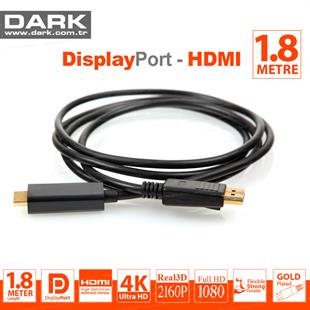 DARK DK-CB-DPXHDMIL180 1.8 Mt Display TO HDMI Kablo