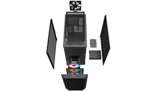 DEEPCOOL 750W 80+ CG540-MESH4F-PL750 4-ARGB Fanlı Gaming Mid-Tower PC Kasası