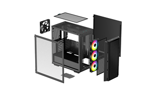DEEPCOOL 750W 80+ CG540-MESH4F-PL750 4-ARGB Fanlı Gaming Mid-Tower PC Kasası