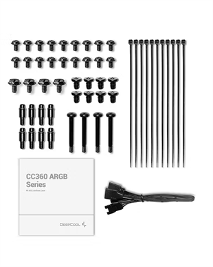 DEEPCOOL CC360 3-ARGB Fanlı Gaming Micro-Tower PC Kasası