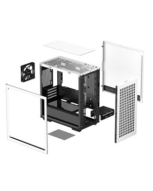 DEEPCOOL CH370-WH Gaming Micro ATX PC Kasası Beyaz