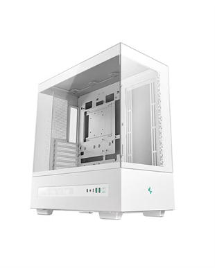 DEEPCOOL CH690 Digital WH Panoramik Dahili Dijital Durum Ekranlı Yüksek Hava Akışlı Beyaz Gaming Mid-Tower PC Kasası