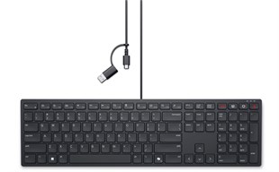 DELL Q TR KB525C PRO 580-BBSW Sessiz Kablolu TypeC Klavye