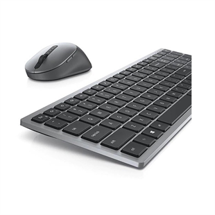 DELL Q TR KM7120W 580-AIWJ Çoklu Cihaz Kablosuz Titanyum Gri Klavye Mouse Set