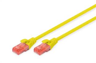 DIGITUS 0.5metre CAT6 Utp DK-1617-005/Y Sarı Patch Kablo (10lu Paket)