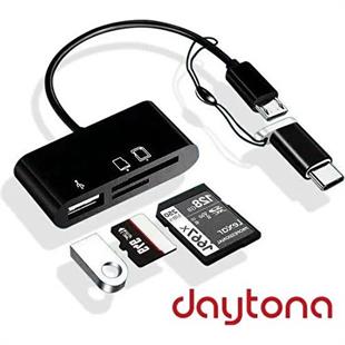 Daytona A5256 Tip-C=>3lü Micro USB+SD+MSD OTG