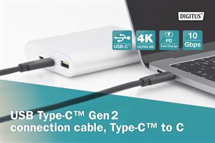 Digitus AK-300139-010-S 1m Usb Tip-C E/E Gen2,5A,