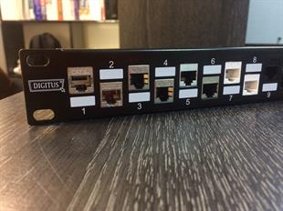 Digitus DN-91412 24lü 1U siyah boş patch panel