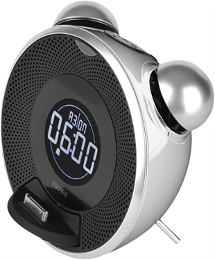EDIFIER Image Series IF230B Tick-Tock Dock 9W FM Radyo, iPod, Hoparlör Siyah, BLUETOOTH