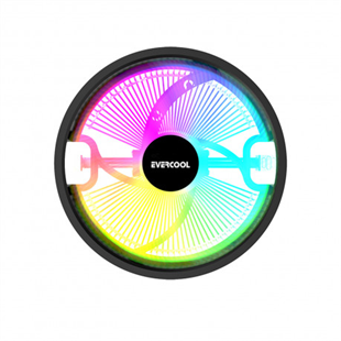 EVERCOOL 120mm CS-02 Rainbow Hava Soğutmalı AM5-1700p İşlemci Fanı