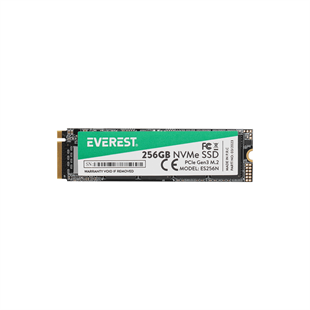 EVEREST ES256N 256GB 3D NAND Flash 2500MB/1800MB PCIe Gen3 NVMe M.2 SSD