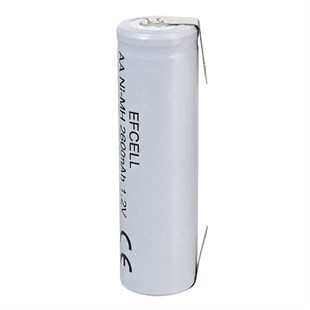 Efcell 1.2V 800mAh Ni-MH Düz Kafa Puntalı Şarj Edilebilir AA Kalem Pil