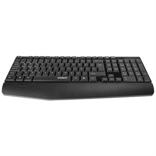 Everest KB-951U Siyah USB Bilek Destekli Q Standart Ofis Klavyesi