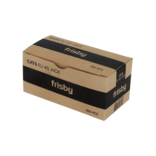 FRISBY Cat6 UTP FNW-RJ4520N RJ45 100lü paket Plastik Konnektör