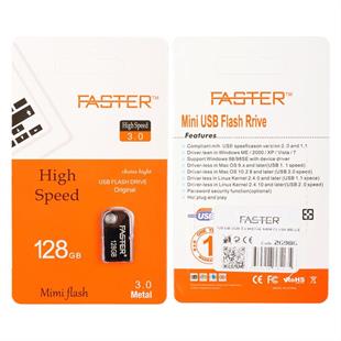 Faster 128 GB Mimi Serisi USB 3.0 Yüksek Hızlı Metal Flash Bellek