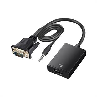 Fully G-537K VGA to HDMI Çevirici Adaptör 3.5 Mm Ses Girişli