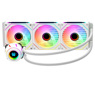 GAMEBOOSTER 360MM BLADE 360W GB-LCS-BL360W ARGB AM5-1851p Sıvı Soğutmalı İşlemci Fanı Beyaz